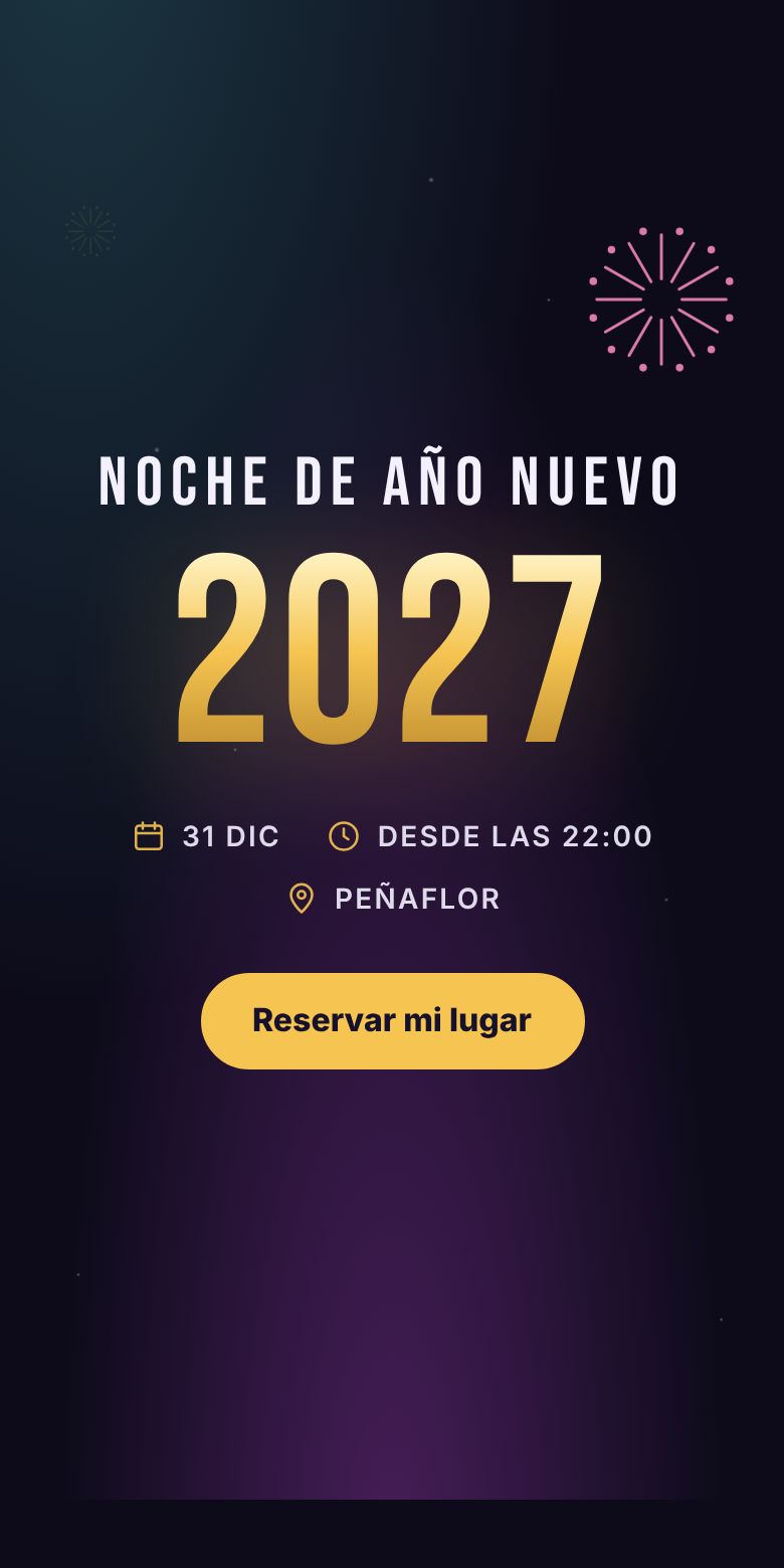 Vista previa de la invitación Noche de Año Nuevo